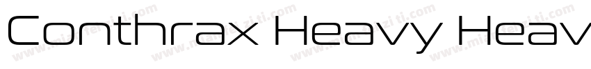 Conthrax Heavy Heavy字体转换